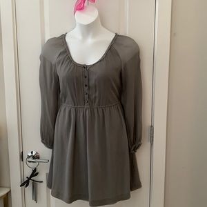 ⚪️ J CREW 100% SILK CRINKLED GAUZE DRESS ⚪️